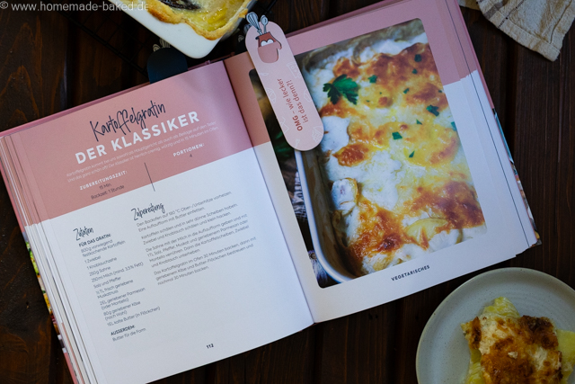 Klassisches Kartoffelgratin - außen knusprig, innen cremig und aromatisch