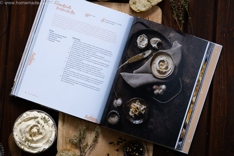 Karamellisierte Knoblauchbutter - aromatisch, cremig und perfekt zu frisch gebackenem Brot