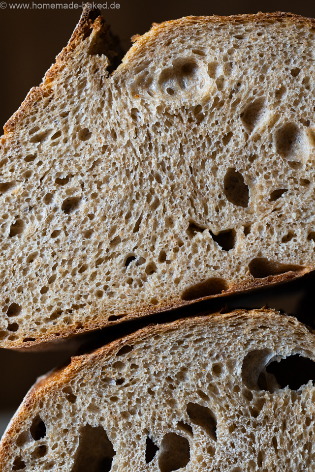 weizen emmer sauerteigbrot saftige Krume