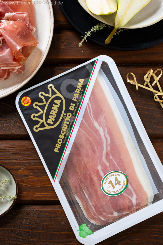 Eine Packung prosciutto di parma