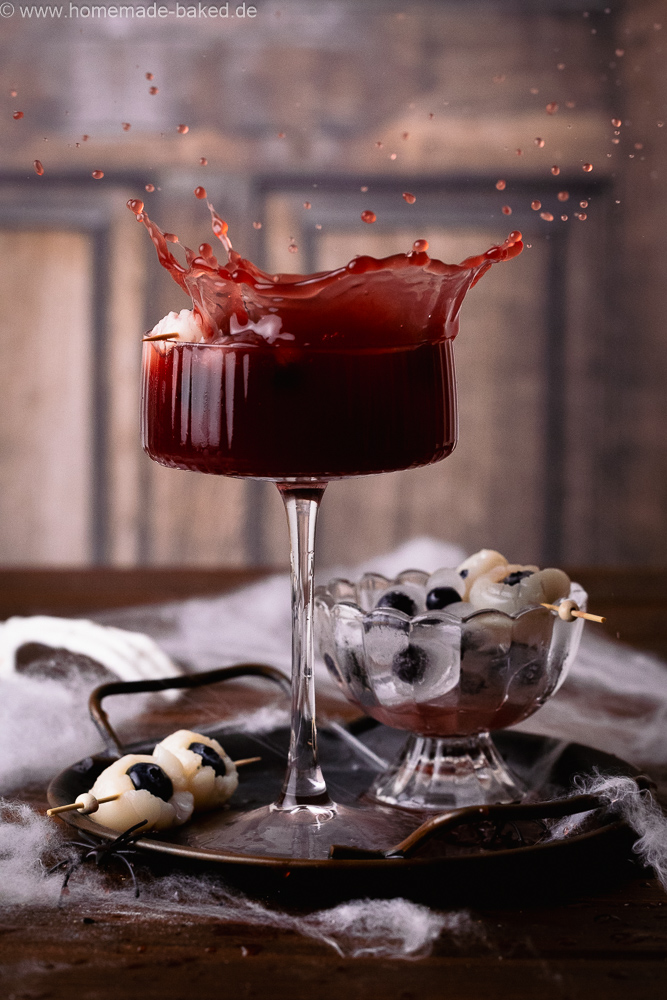 alkoholfreier halloween Cocktail auch für Kinder. Mit Splash fotografiert.