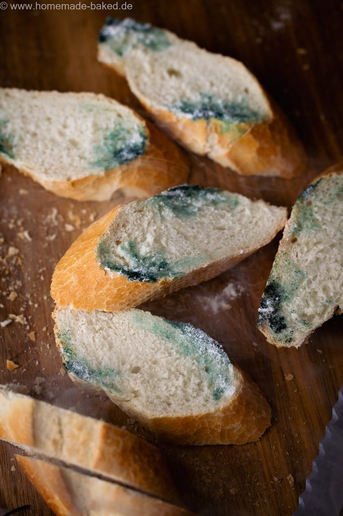 herzhafte Halloween Snacks: Verschimmelte Brotscheiben